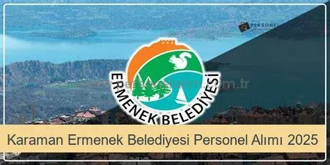 Karaman Ermenek Belediyesi Personel Alımı 2025