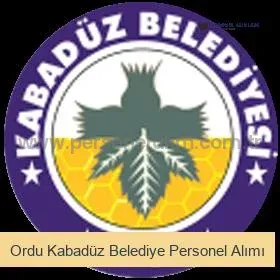 Ordu Kabadüz Belediyesi Personel Alımı 2025