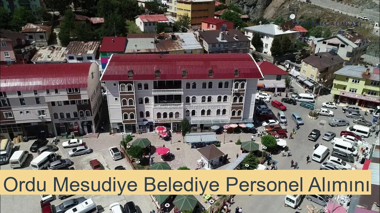 Ordu Mesudiye Belediyesi Personel Alımı 2025