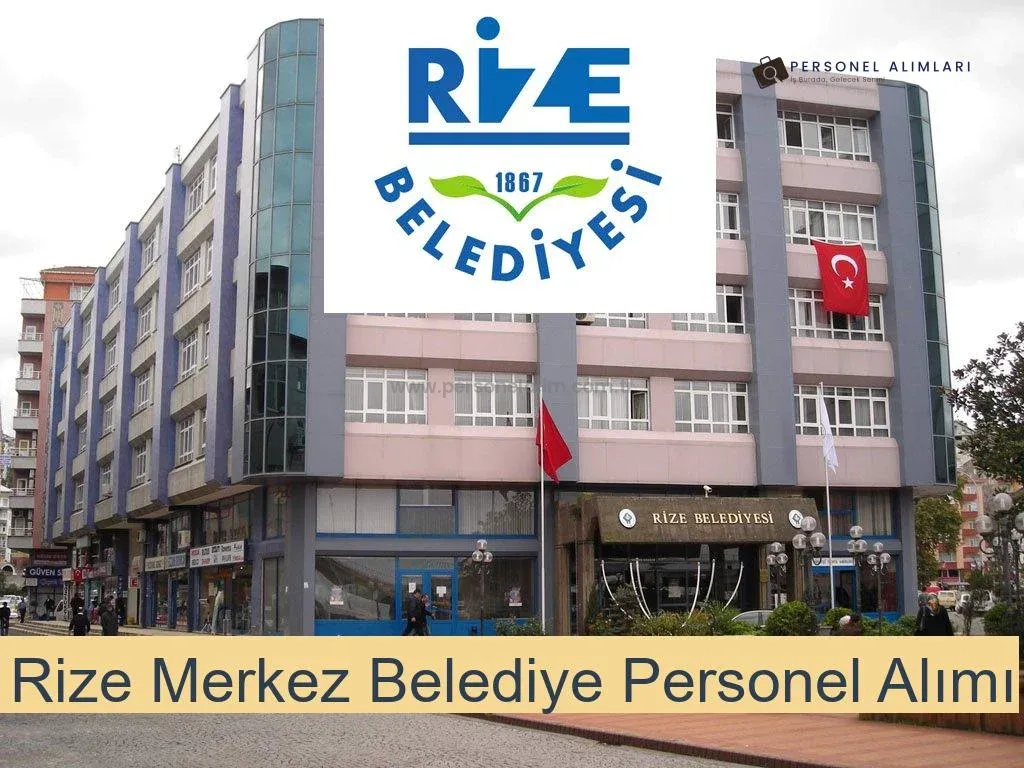 Rize Merkez Belediyesi Personel Alımı 2025
