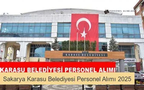 Sakarya Karasu Belediyesi Personel Alımı 2025