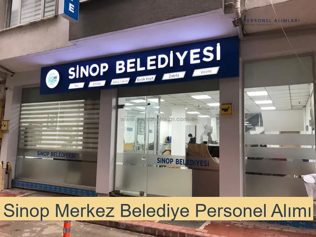 Sinop Merkez Belediyesi Personel Alımı 2025