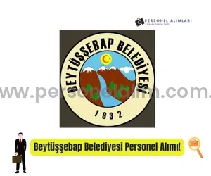 Şırnak Beytüşşebap Belediyesi Personel Alımı 2025