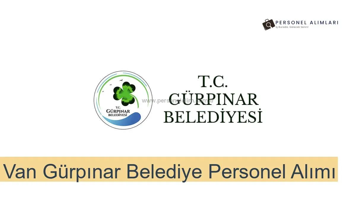 Van Gürpınar Belediyesi Personel Alımı 2025